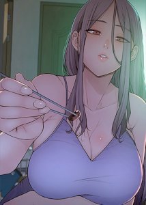 Addicted to My Stepmom Manhwa Cover Art