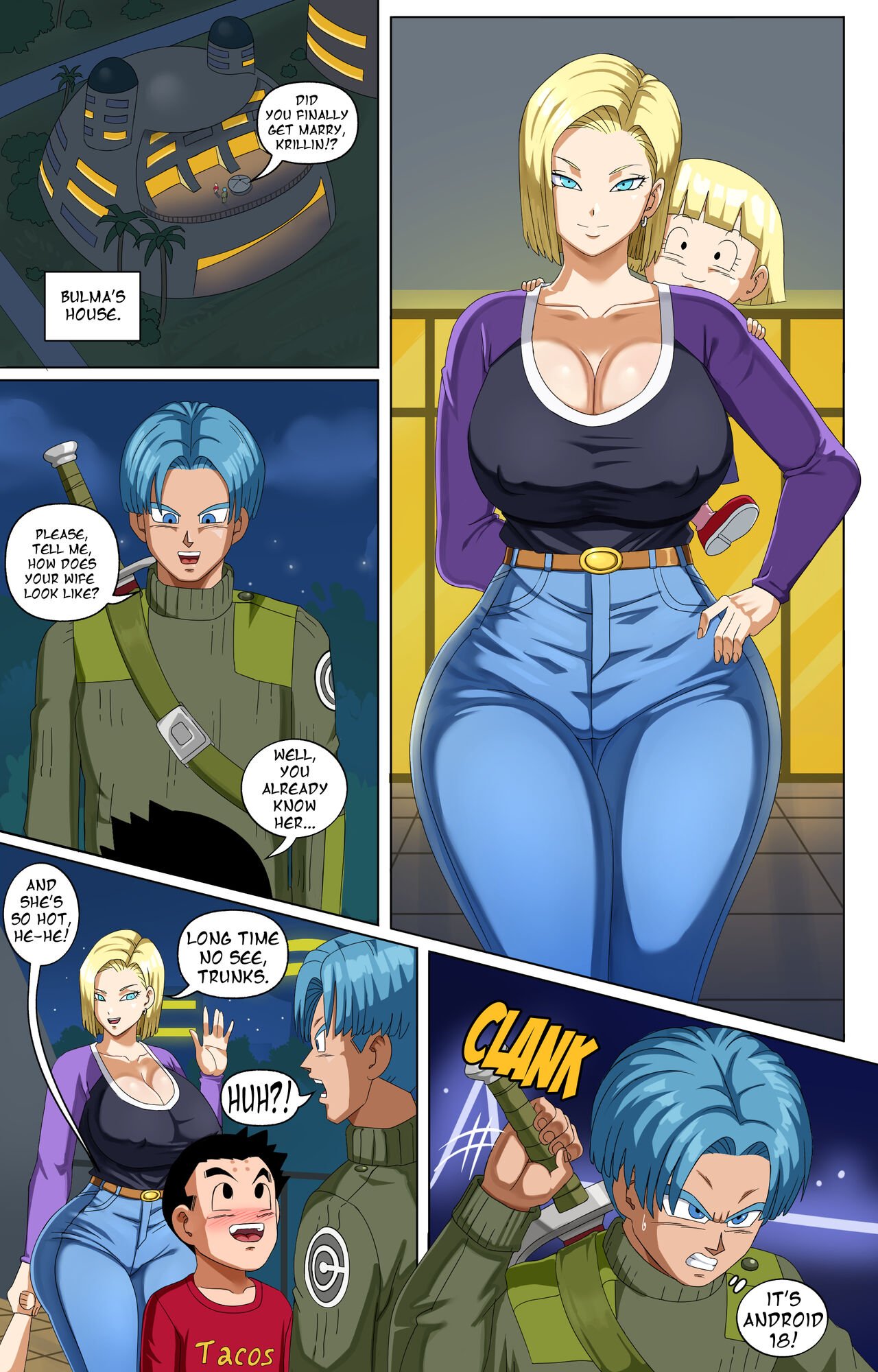 Android 18 And Trunks – Pink Pawg Cover