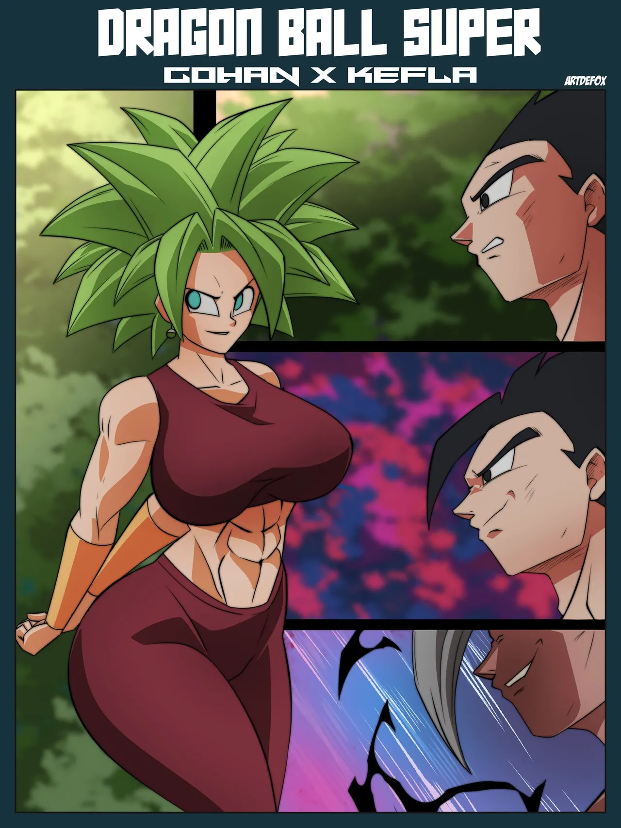Gohan Tearing Kefla Up β Artdefox