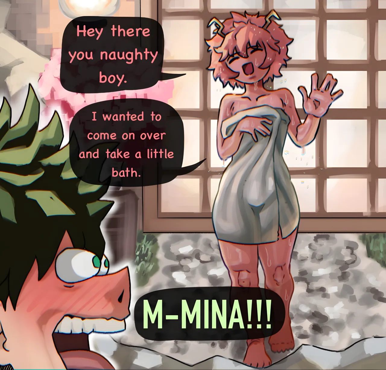 Mina’s bath time – BurntArt Cover